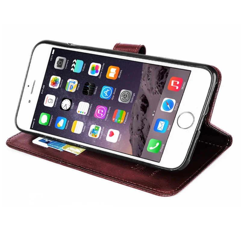 Роскошный силиконовый Магнитный кошелек для iphone 6s чехол 6 8 plus X Xr Xs max 7 кожаный