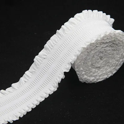 5021 Muer white 5cm Резинка 50 мм черно-белая эластичная лента черно-белая кружевная сетчатая одежда платье для девочек Женская одежда для шитья ручная работа 1 м - Цвет: 5021 Muer white 5cm