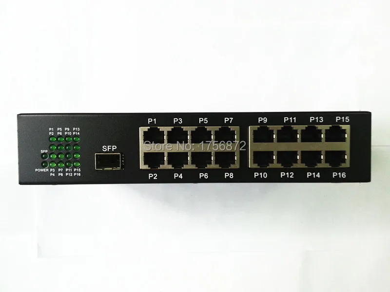 1 шт. Каскадный 100 м 1F16E оптоволоконный порт 16 портов ethernet волоконный