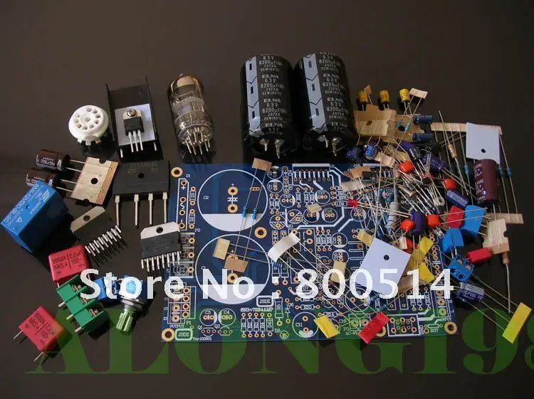 Комплект усилителя мощности DIY Hi Fi трубка 6N3 усилитель TDA7294 80 Вт + стерео