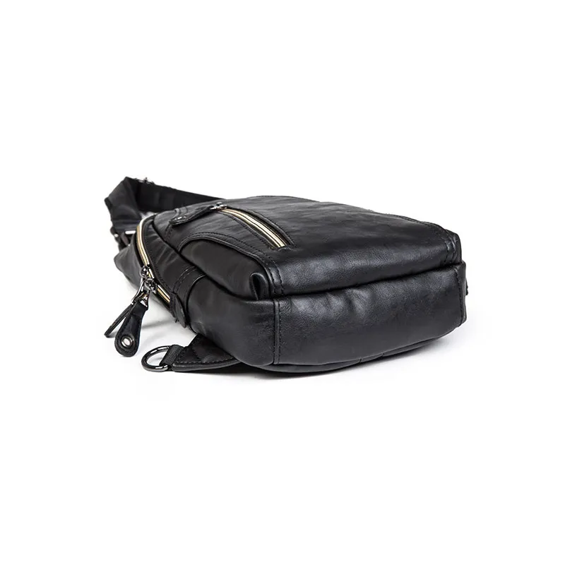 UIYI брендовая модная сумка Для мужчин из кожи пу однобортная плечо черный