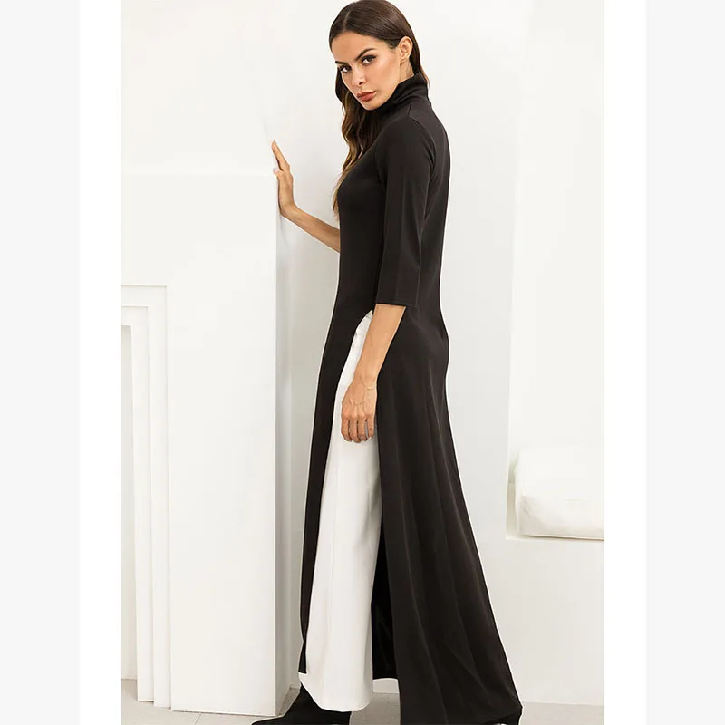 Длинное сексуальное летнее женское Повседневное платье Вечерние Клубные ночные