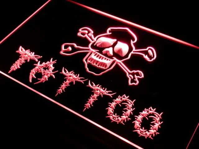 i556 Tattoo Shop New Bar Pub Miami Ink NEW Light Sign On/Off Switch 20+ Colors 5 Sizes | Дом и сад