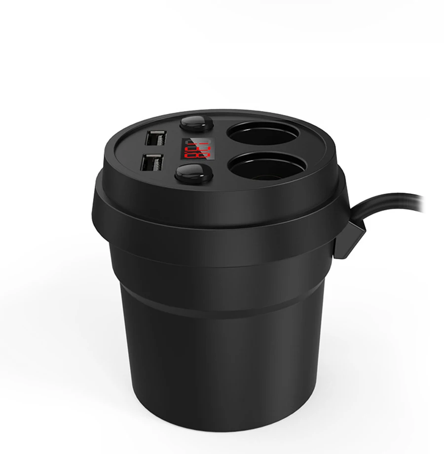 Kommander Dual USB Выход чашки 3.1A DC12-24V авто прикуривателя Splitter гнездо автомобильного Зарядное устройство адаптер для телефонов Tablet