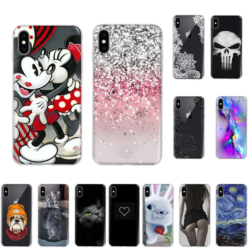 Painted Tapes Keyboard TPU Back Cover Coque Capa For Apple iPhone 5 5S Se 6 6S 7 8 Plus X XS XR Max Cases Retro Camera Cassette |