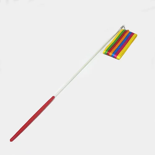 Multicolor 4 м лента для гимнастики разноцветные гимнастические танцевальная лента ритмическое Искусство гимнастический костюм стример твирлинг стержень палка тренажерный зал тренировочные Инструменты - Цвет: Multicolor