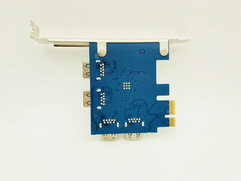 Новинка PCI-E 1 до 4 PCI Express X1 Riser Card PCIE 1X 16X USB3.0 адаптер конвертер для Antminer Bitcoin Miner Mining |
