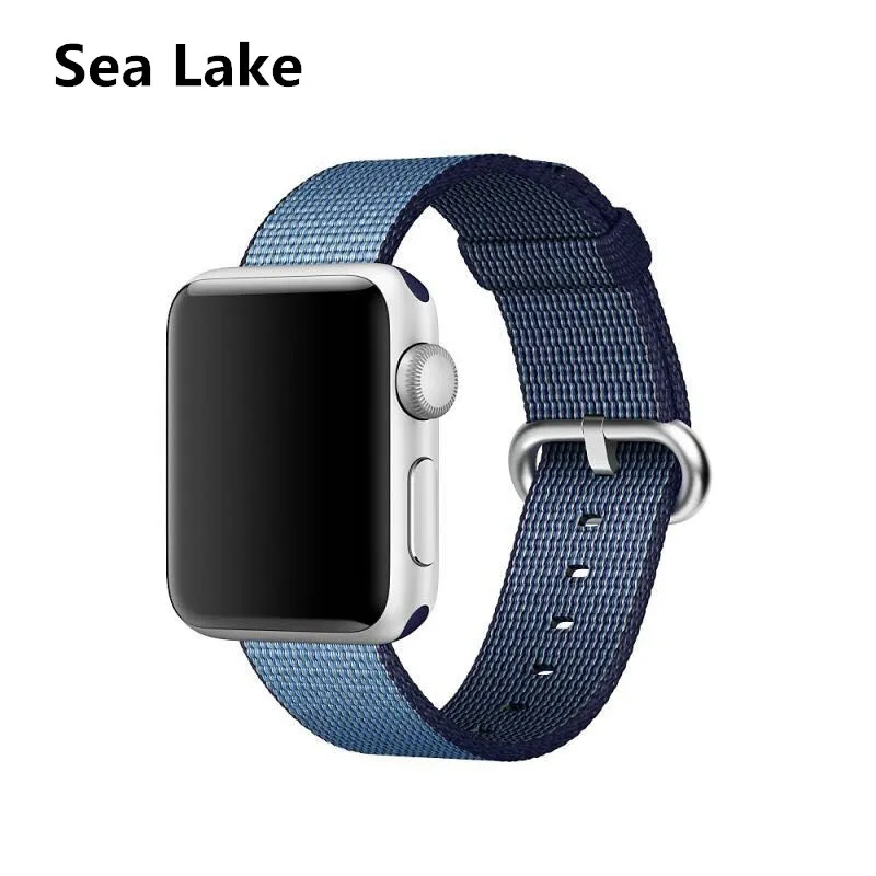 17 Спортивный ремешок для apple watch band 4 5 44 мм 40 мм iwatch band 42 мм 38 мм apple watch 5 4 3 2 тканый нейлоновый браслет аксессуары для часов - Цвет ремешка: 17