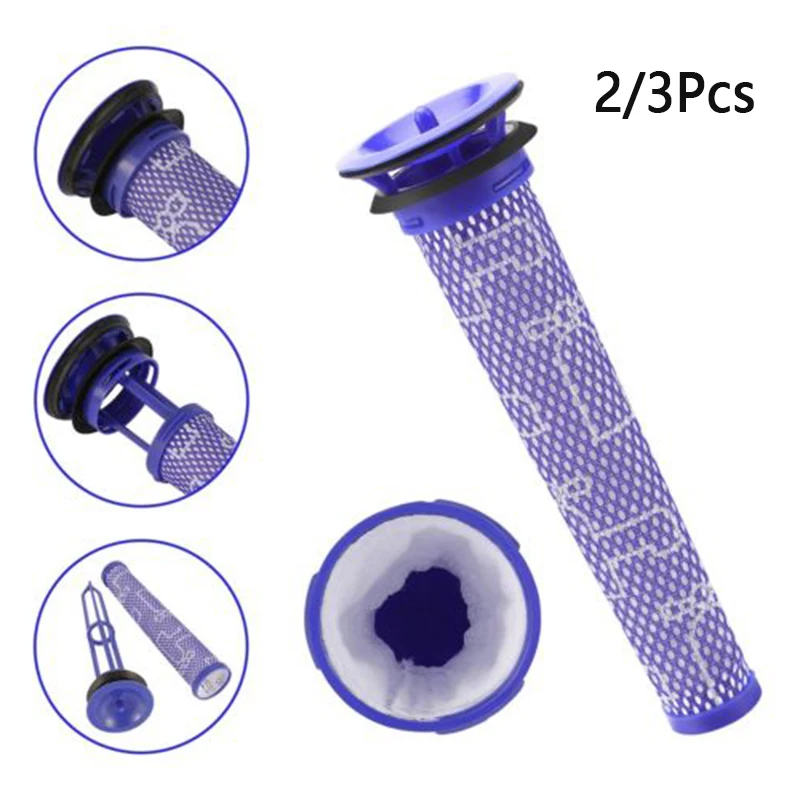 Фиолетовый беспроводной ручной фильтр для пылесоса элемент Замена чистящее