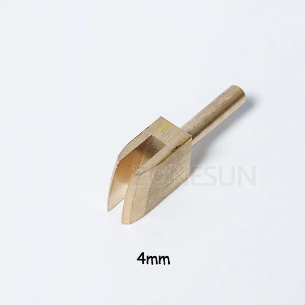 4mm width ZONESUN 10 шт. одна линия 1-8 мм кожаный край для герметизации DIY инструмент латунь паяльник край маркировки кожевенное ремесло инструмент embosser - Цвет: 4mm width