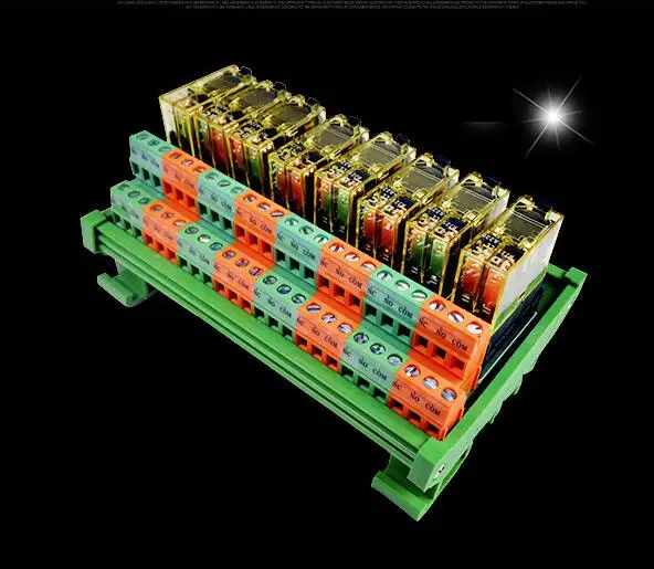 2~16 Channels Relay Module IDEC RJ2S-CL-A220V 8A 2NC 2NO PLC Signal Amplifier Board AC220V or AC 110V DIN Rail | Инструменты