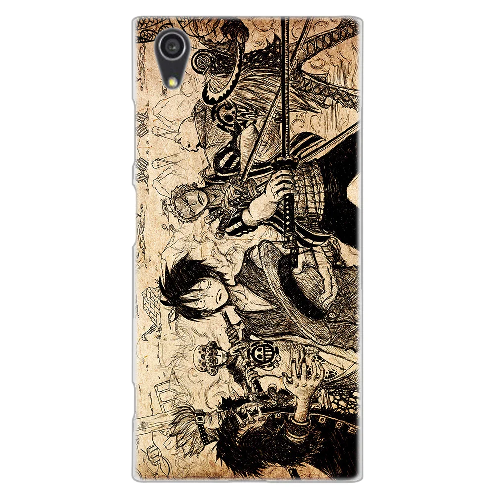 MLLSE Cartoon Sketch Naruto One Piece Case for Sony Xperia M4Aqua M5 E5 X XA XA1 XA2 Plus XA3 XZ XZ1 XZ2 Compact Z5 L1 L2 L3 Hot