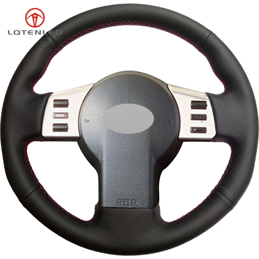 LQTENLEO черной искусственной кожи DIY автомобиля Руль Обложка для Infiniti FX FX35 FX45 2003-2008 Nissan 350Z 2003-2009