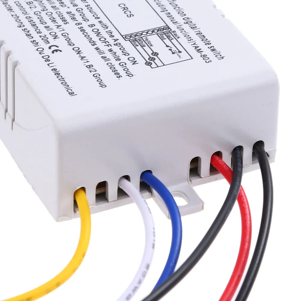 

Wireless ON/OFF 1/2/3 Ways 220V Lamp Remote Control Switch Lamp Light Digital Wireless Wall Switch Receiver Transmitter