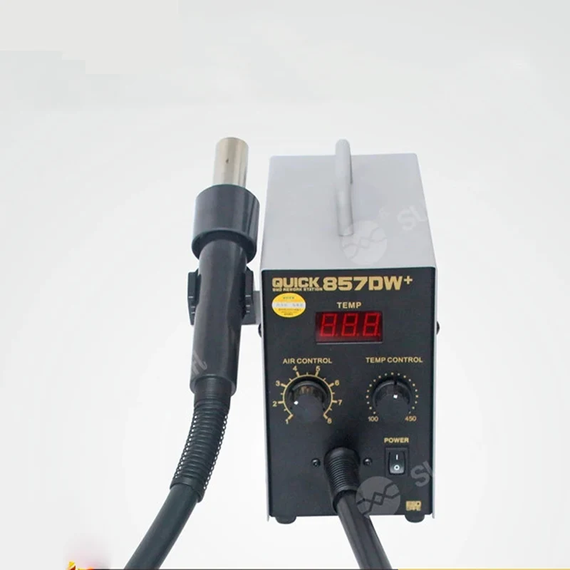 Оригинальный быстрый 857DW + паяльная станция BGA цифровой дисплей пистолет для
