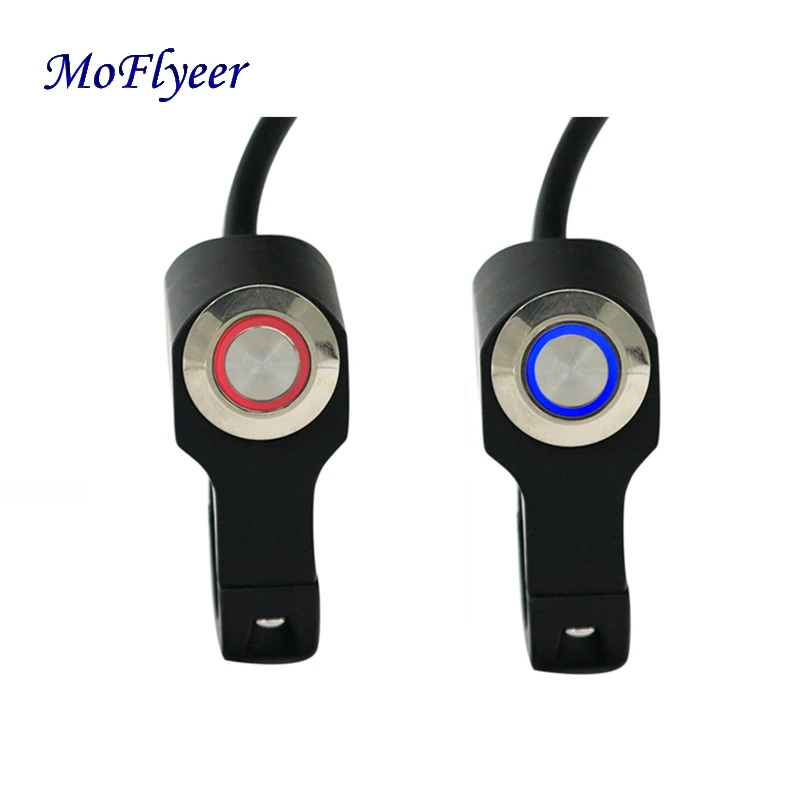MoFlyeer 22 мм мотоциклетная лампа с регулируемым креплением переключатель