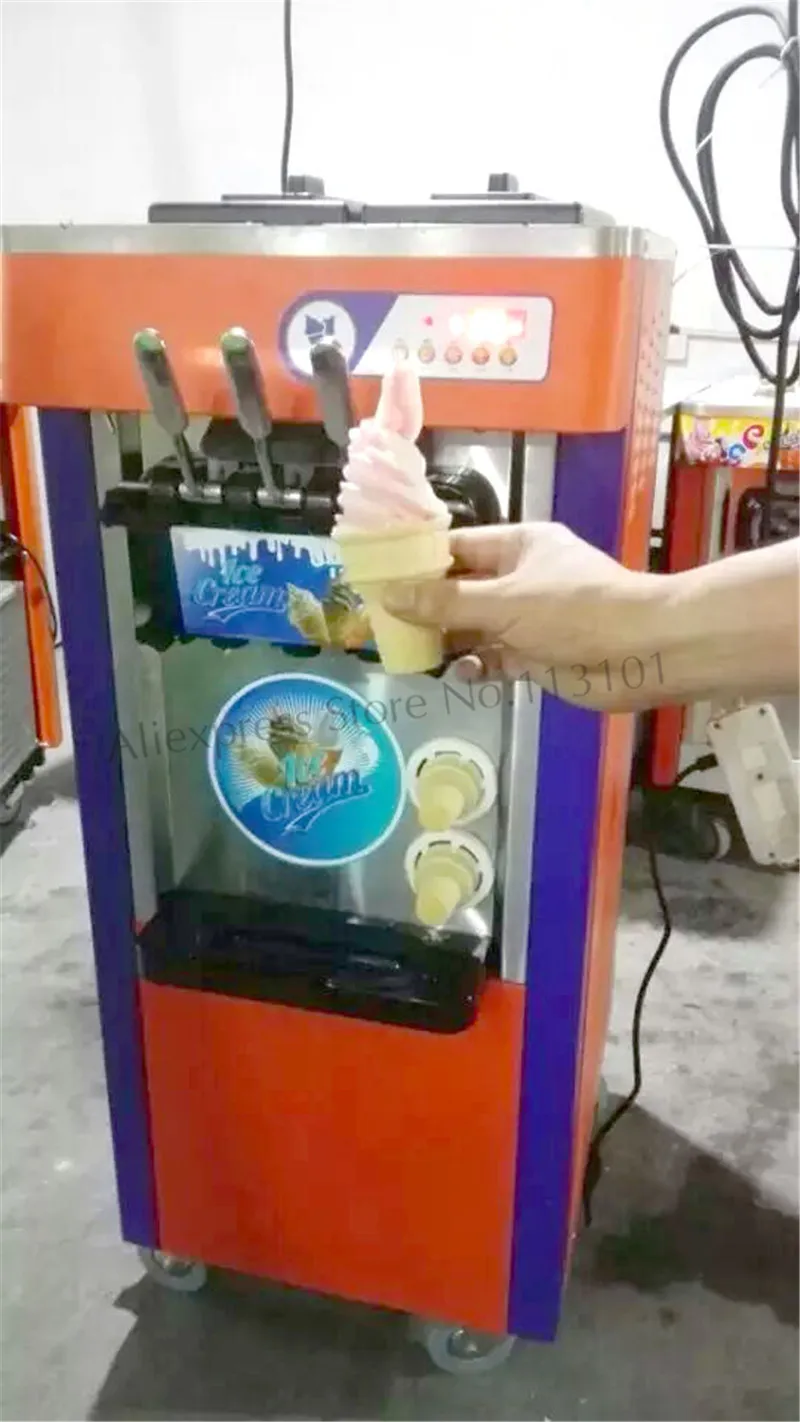 Уличная машина для приготовления мягкого мороженого вертикальная 220 в