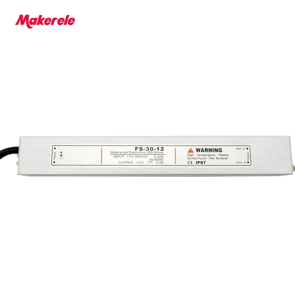 Led Driver Transformer Waterproof Outdoor Switching Power Supply IP67 Adapter AC170-260V To 5v 12v 24v 36v 30W Strip Lamp | Обустройство