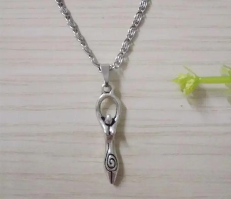 Подвеска для богини плодия винтажное ожерелье серебряного цвета в античном