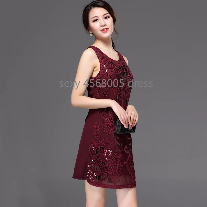 Женская винтажная 20 s повязка с пайетками Deco Bodycon Вечерние платья платье