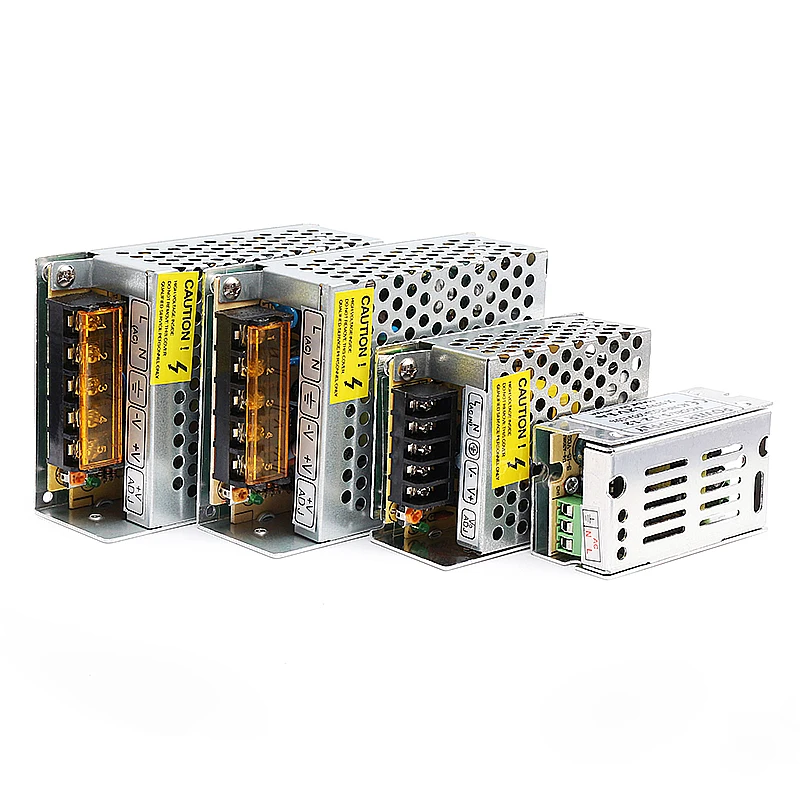 AC 110V-220V к DC 12V 1A 2A 3.2A 5A переключатель питания Драйвер для светодиодных лент