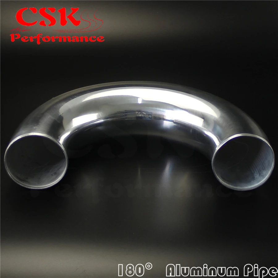 

89mm 3.5" 3-1/2 inch 180 Degree Aluminum Turbo Intercooler Pipe Piping Tubing Elbow 180 Degree 89mm 3.5" 3-1/2 inch Length 300mm