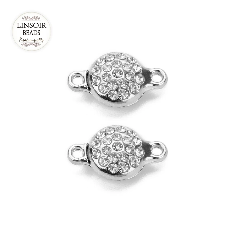 Новинка 5 шт./лот кристальная прочная Магнитная застежка Серебряные Крючки DIY