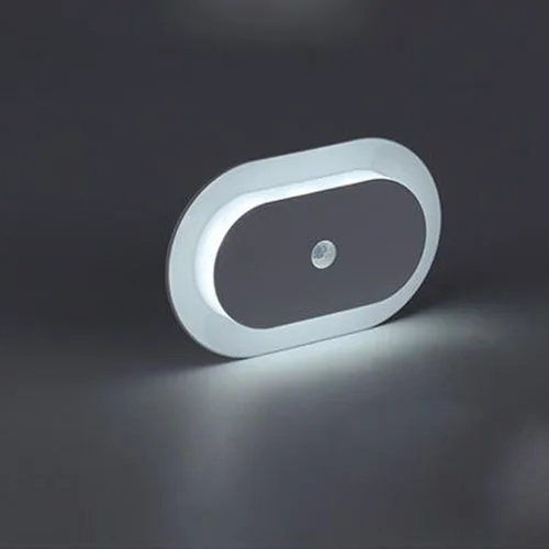 Square White Датчик движения ночник 360 градусов беспроводной настенный светильник на батарейках с магнитом для шкафа кухни спальни - Испускаемый цвет: Square White