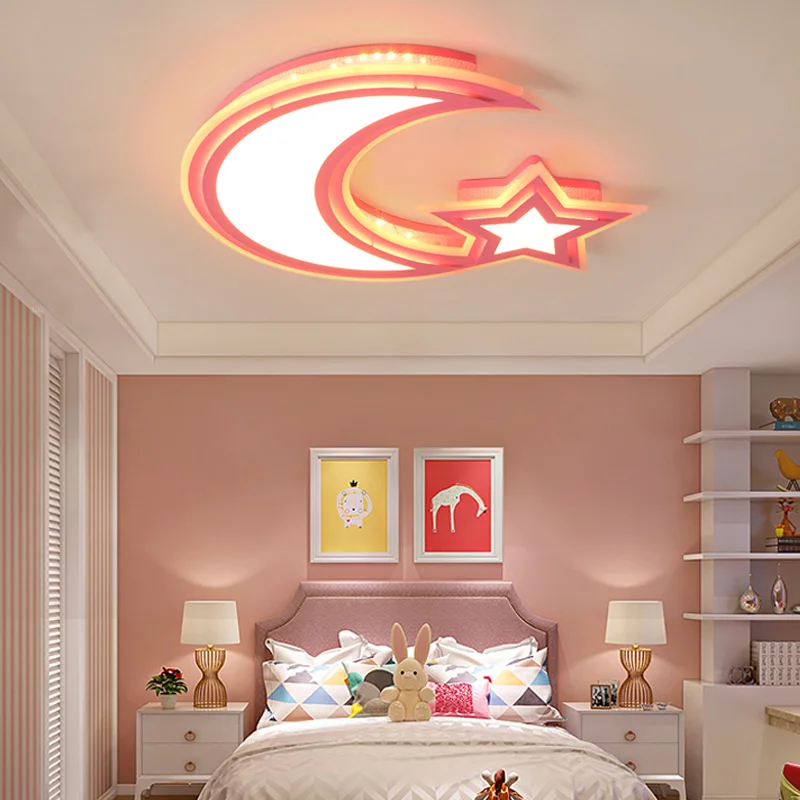 Современные потолочные лампы белого синего розового цветов для мальчиков и