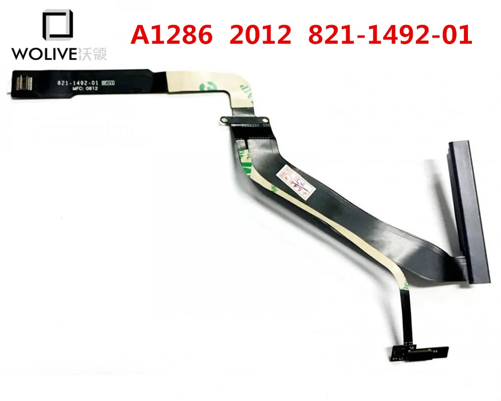 Подлинный новый HDD кабель для 15 &quotApple MacBook Pro A1286 821-1492-01 821-1492-A гибкий 2012 год |