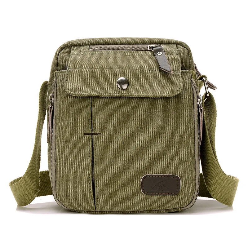 KVKY, мужская сумка, многофункциональная, холщовая, сумка на плечо, Bolsa Feminina, Мужская модная сумка-клатч, кошелек для мужчин, дорожная, мужская сумка - Цвет: Army green