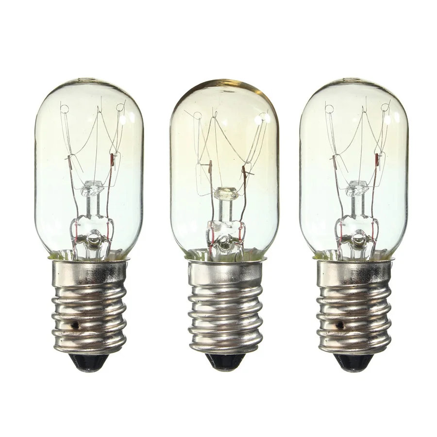 3pcs 15W 3PCS 220V High Temperature Bulb 15W E14 300 Degree Microwave Oven Light Bulbs Cooker Tungsten Filament Lamp Bulbs Salt Light - Цвет: 3pcs 15W