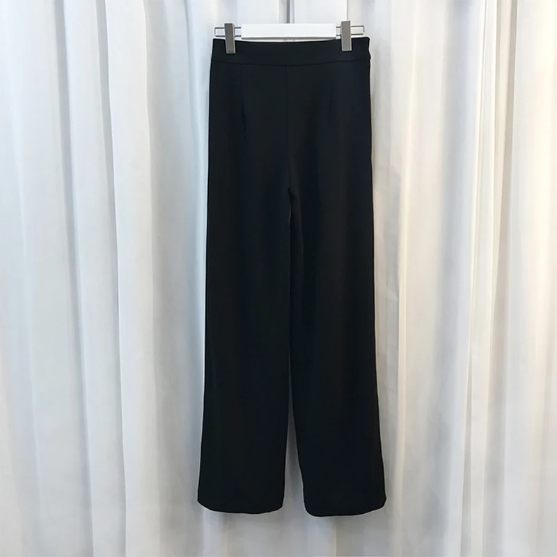 Брюки женские с металлическими кнопками львами 2020|wide leg pants|leg pantsdesigner pant woman |