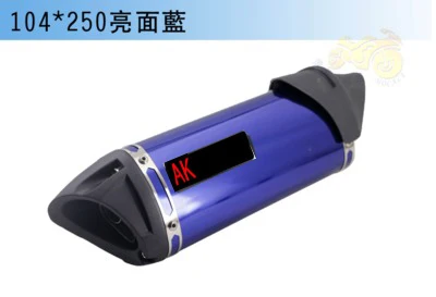 Blue Модифицированный низкий уровень шума ttr crf klx kayo dhz exhuast труба глушитель мотоцикл уличный велосипед грязи велосипед ямы akrapovic аксессуары - Цвет: Blue