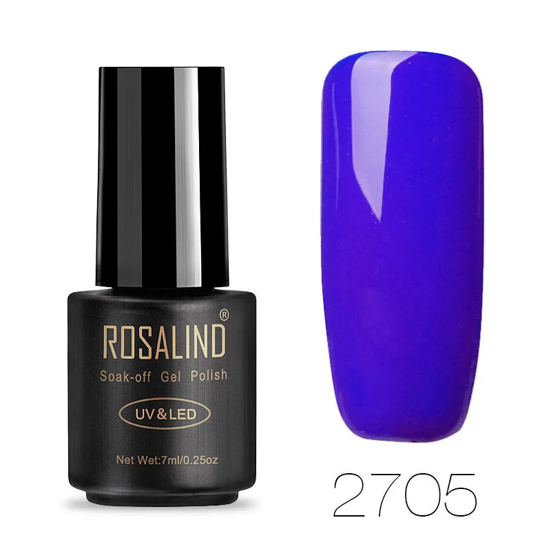 2705 ROSALIND гель 1S Гель-лак для ногтей 7 мл красный и синий и телесный цвет серии Гель-лак Полупостоянный дизайн ногтей УФ-лак для ногтей - Цвет: 2705