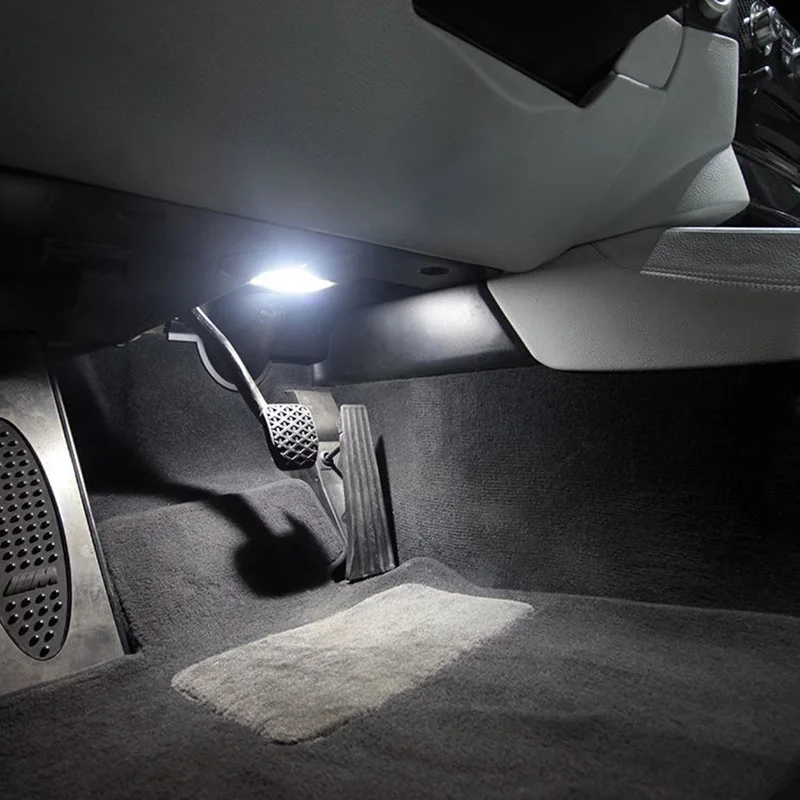 Edislight 12 шт. белый ледяной синий Canbus светодиодная лампа автомобильная внутренний