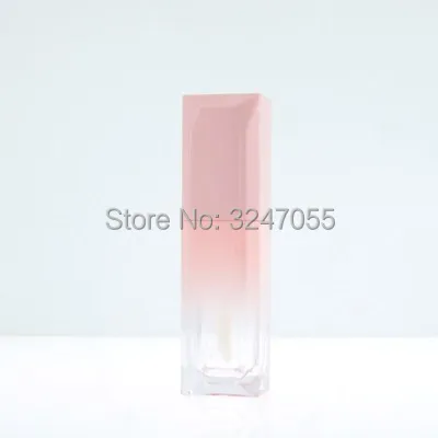 5 мл 6 пластиковый градиентный розовый и синий тюбик для блеска губ пустой черный