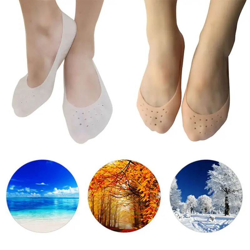 1 Pair Breathable Moisturizing Foot Sock Full Length Comfortable Silicone Gel Socks Cracked Skin Care Tool|Носки для йоги| |