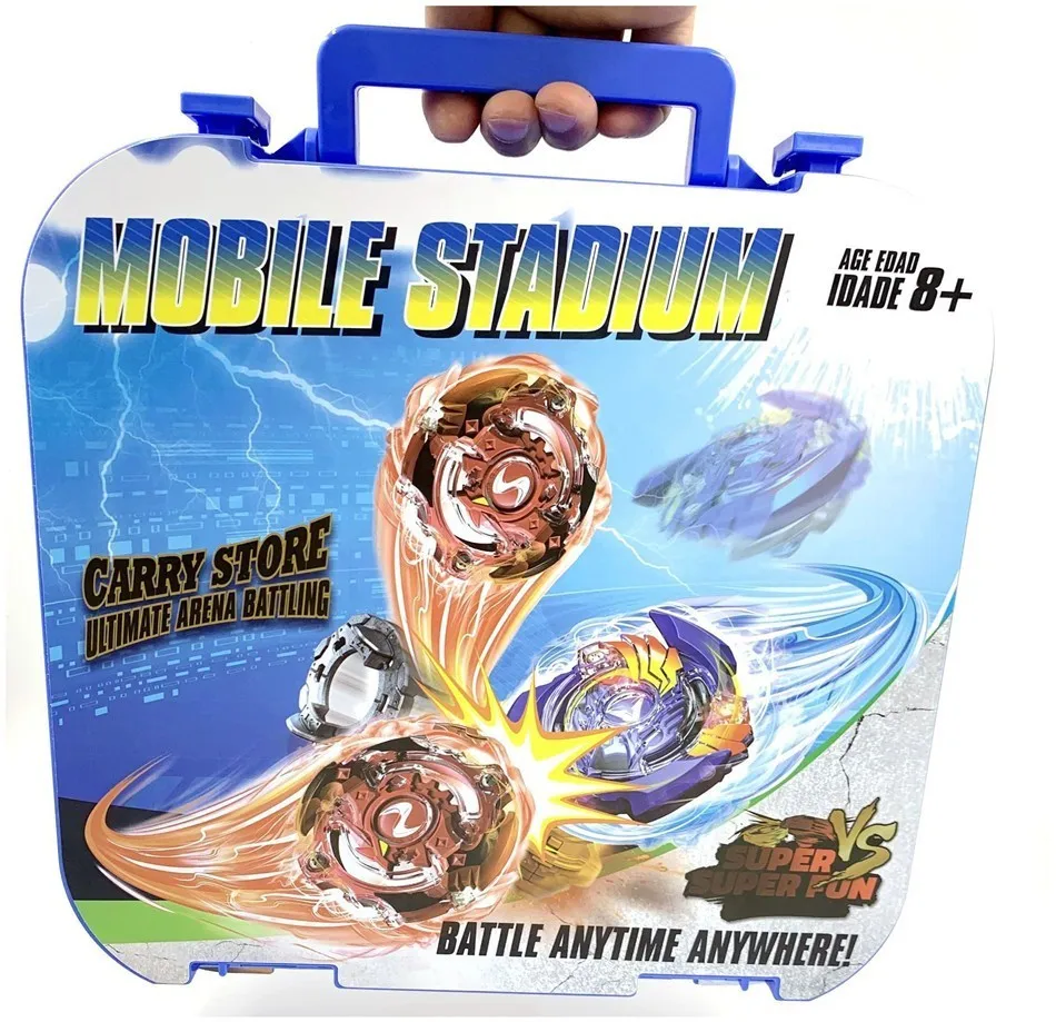 TAKARA TOMY мобильный Beyblade Арена стадион Beyblade Burst гироскоп Арена захватывающий Дуэль спиннинг Топ Bayblade стадион игрушки - Цвет: Оранжевый
