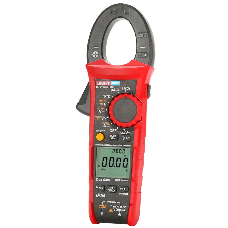 UNI T UT219DS/UT219M/UT219E Профессиональный зажим IP54 Пылезащитный/водонепроницаемый