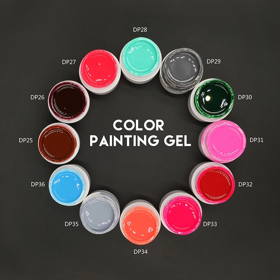 3D Гель лак для ногтей рисования цвета s УФ гель отверждения УФ/Светодиодная лампа