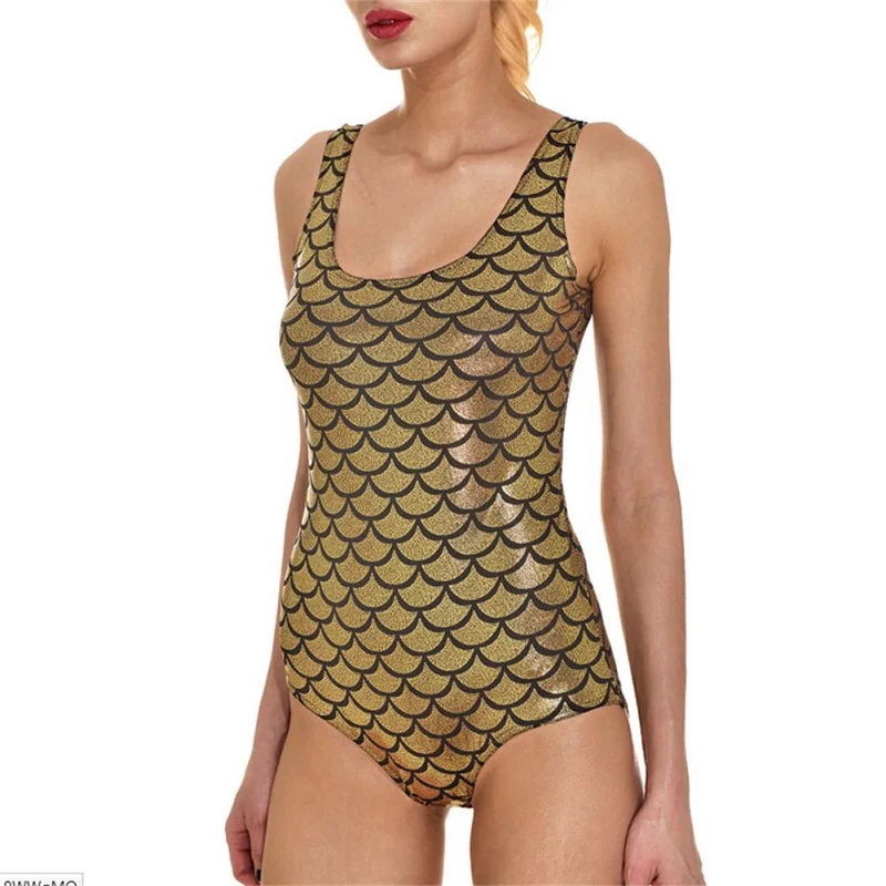 Женский цельный купальник русалки размера плюс Бразильское бикини сексуальное