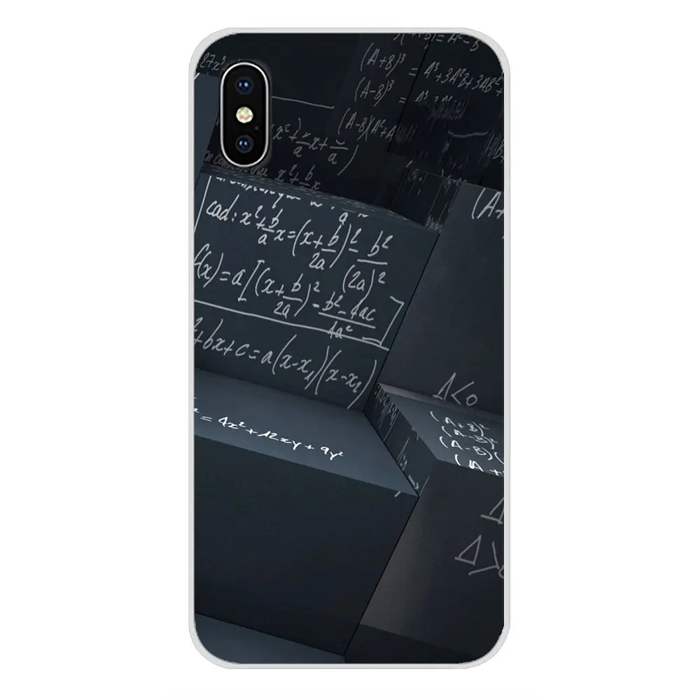 Прозрачный ТПУ чехол математические уравнения Типографика для Oneplus 3T 5T 6T Nokia 2 3 5 6 8