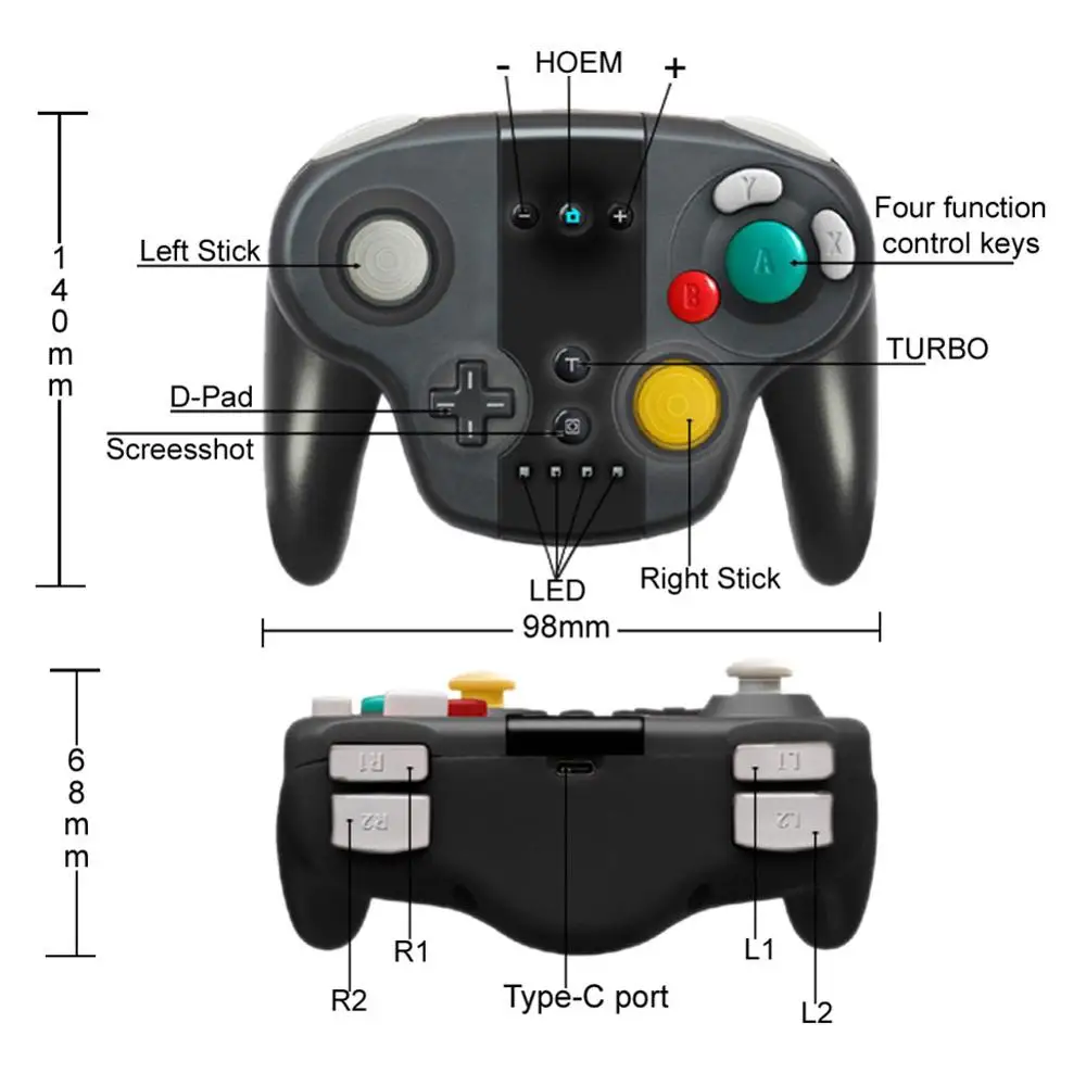 Link Face Switch Pro беспроводной геймпад Bluetooth джойстик Нинтендо переключатель игровой