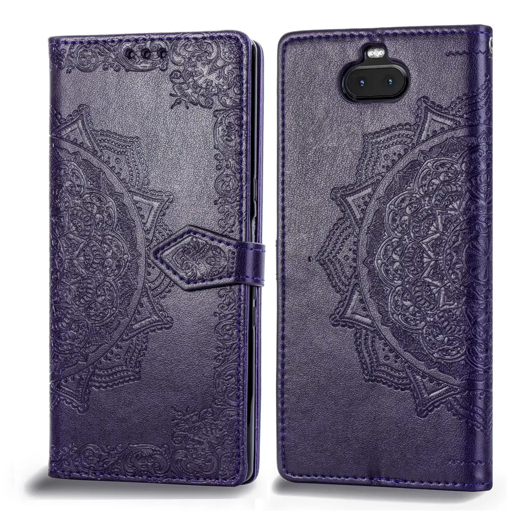 For Sony X83 case Flip Leather Mandala Flower Phone Case Cover Coque | Мобильные телефоны и аксессуары