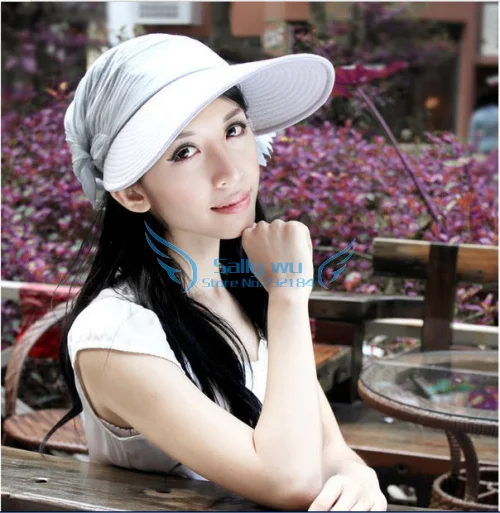 Free shipping 2014 Hot Fashion outdoors Women Original Summer Foldable Flower Lace Visors Ladies Sun Hat Caps casual style | Аксессуары