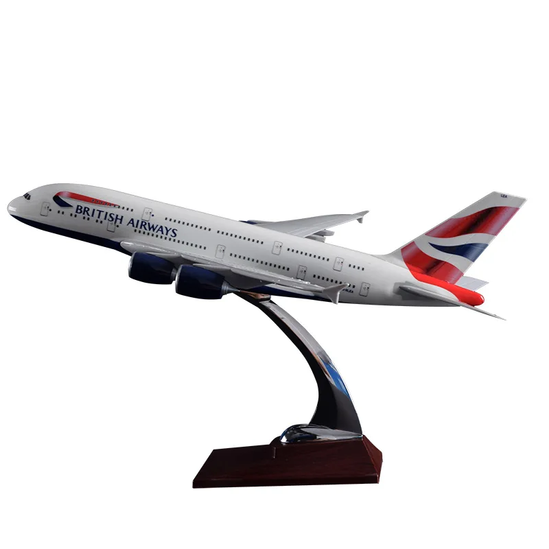 36 см Смола A380 Great British Airplane модель England Airlines Airways самолета подставка для британская