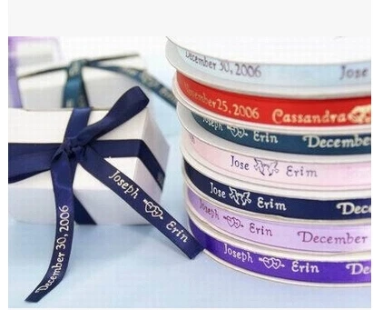 005 атласная кружевная лента с пользовательским принтом крупный рубчик 100