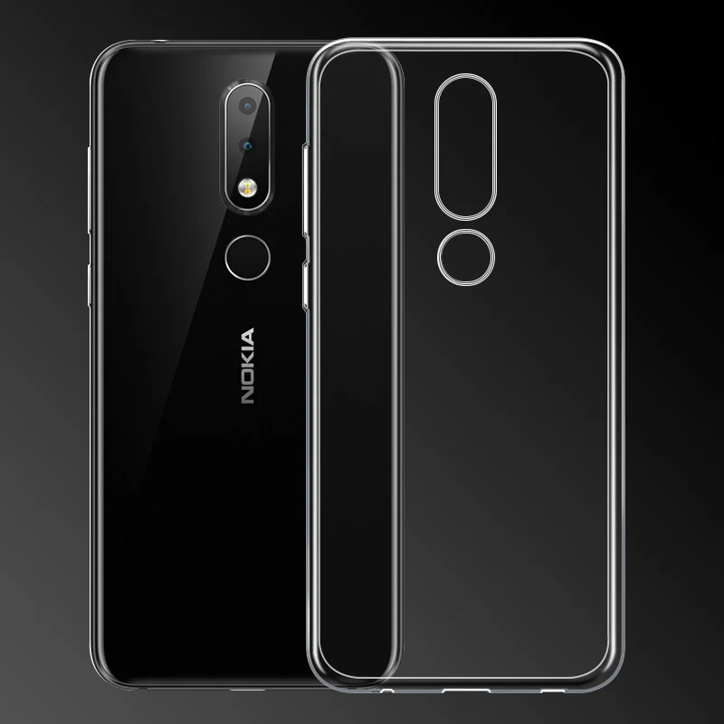 Чехол для Nokia 6 1 Plus чехол X6 2018 силиконовая мягкая прозрачная задняя крышка из ТПУ