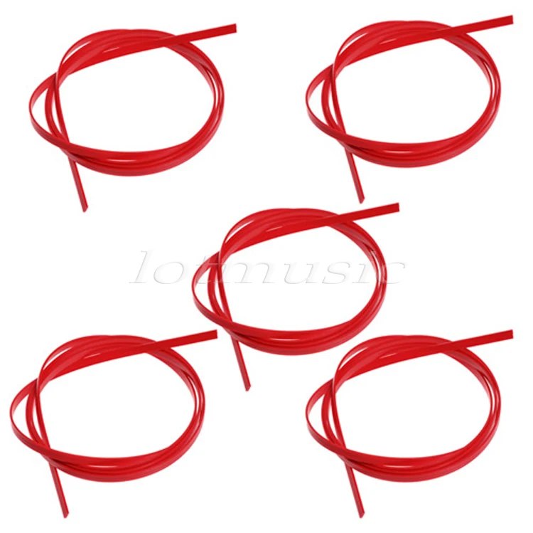 

5 x Red Quality 5 Feet ABS Guitar Binding 6 x1.5mm Luthier Supplies
